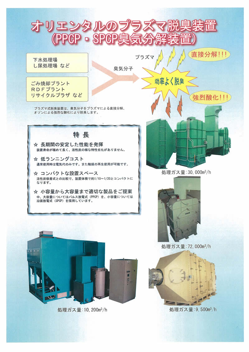 プラズマ脱臭装置（PPCP）